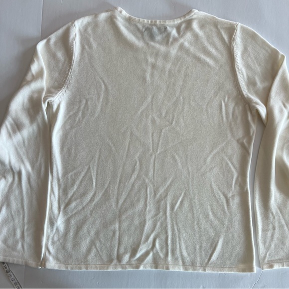 Carolyn Taylor small ivory thin sweater - Picture 2 of 4